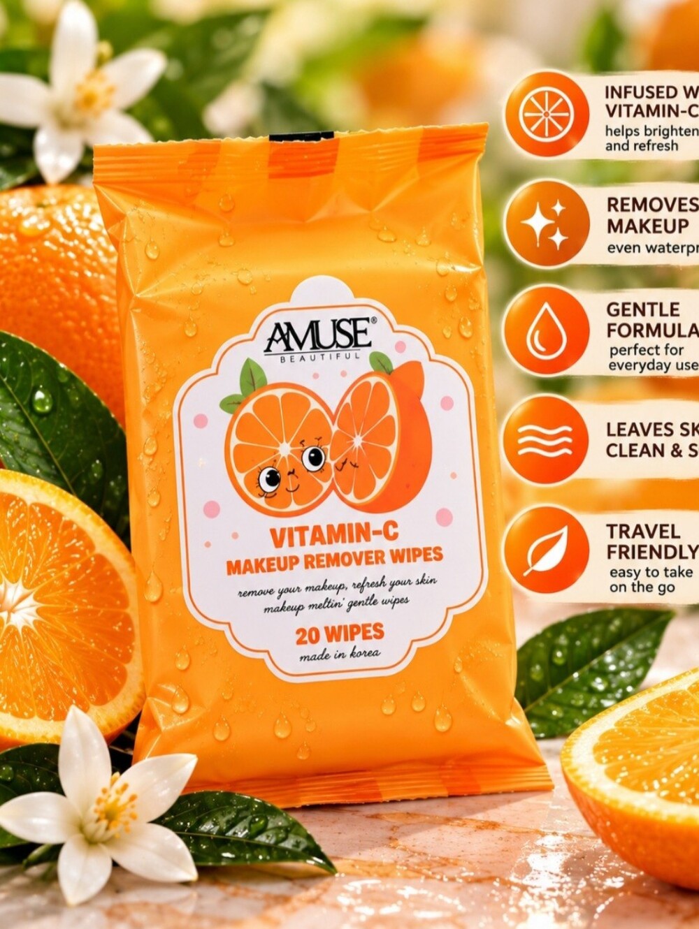 Amuse Vitamin-C Makeup Remover Wipes